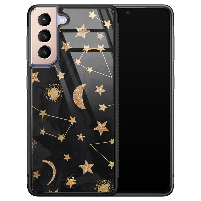 Casimoda Samsung Galaxy S21 glazen hardcase - Counting the stars