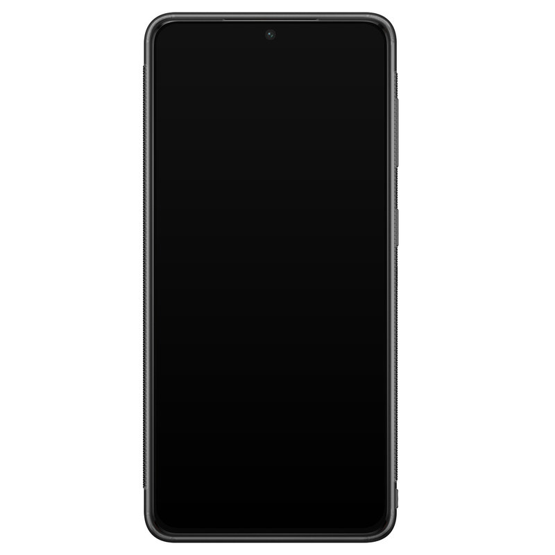 Casimoda Samsung Galaxy S21 Plus glazen hardcase - Black croco