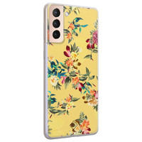 Casimoda Samsung Galaxy S21 siliconen hoesje - Floral days