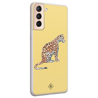 Casimoda Samsung Galaxy S21 siliconen hoesje - Leo wild