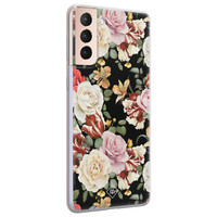 Casimoda Samsung Galaxy S21 siliconen hoesje - Flowerpower