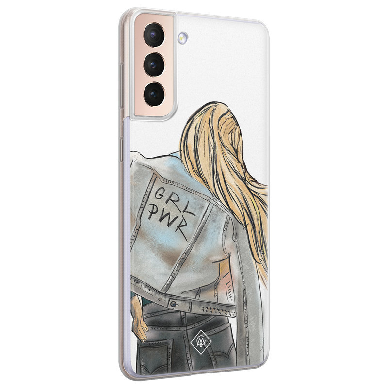 Casimoda Samsung Galaxy S21 Plus siliconen hoesje - GRL PWR