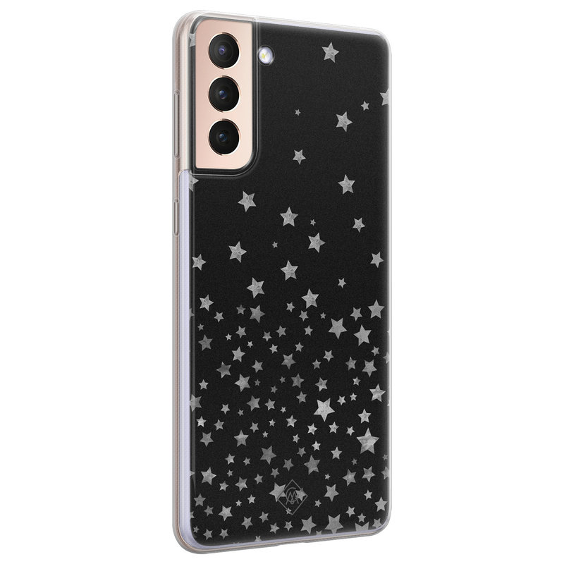 Casimoda Samsung Galaxy S21 Plus siliconen hoesje - Falling stars