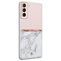 Casimoda Samsung Galaxy S21 Plus siliconen telefoonhoesje - Rose all day