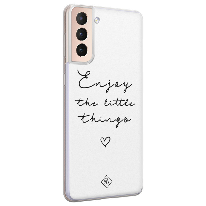 Casimoda Samsung Galaxy S21 Plus siliconen hoesje - Enjoy life