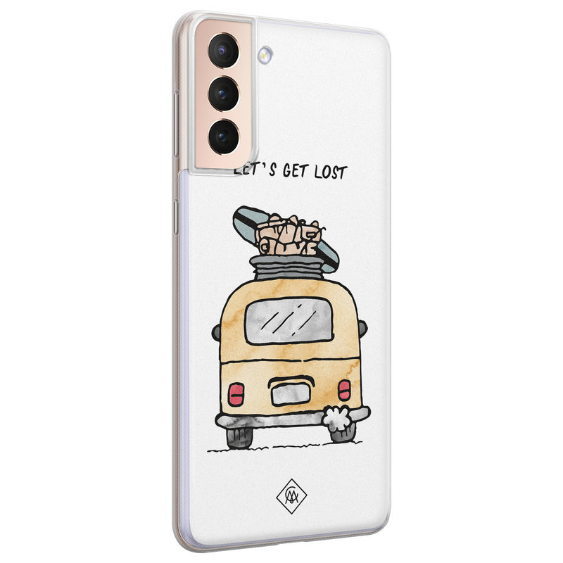 Casimoda Samsung Galaxy S21 Plus siliconen hoesje - Let's get lost