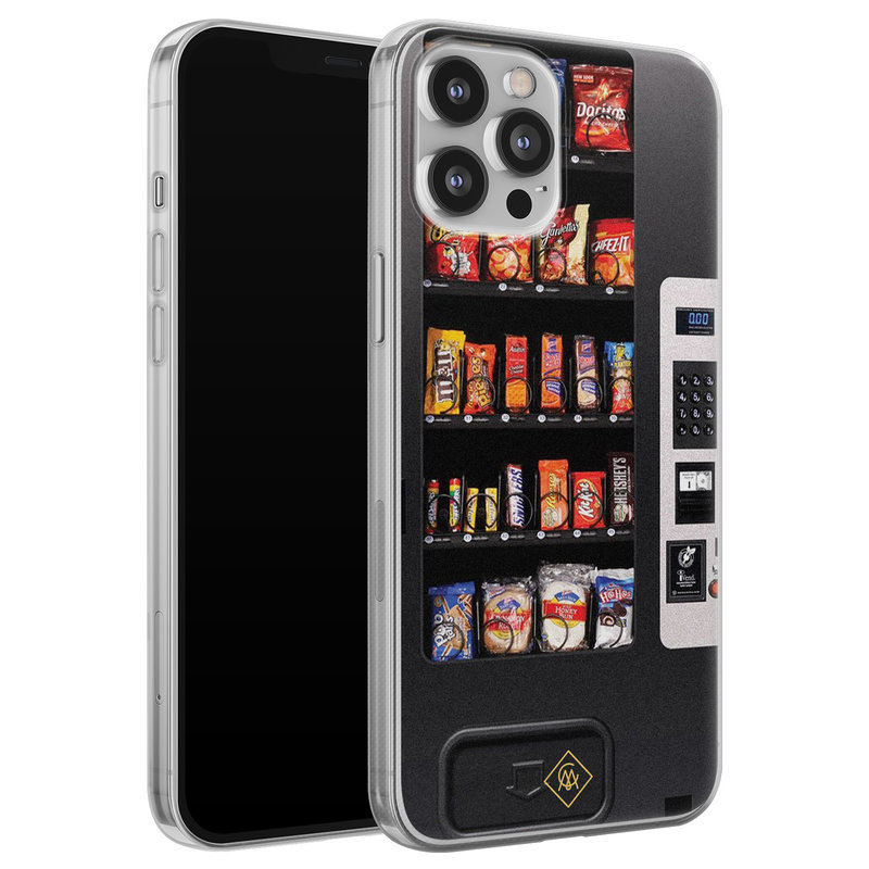 Casimoda iPhone 12 Pro Max siliconen hoesje - Snoepautomaat