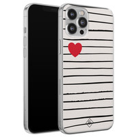 Casimoda iPhone 12 Pro Max siliconen hoesje - Heart queen