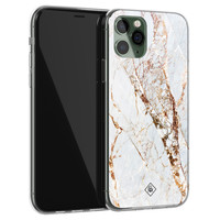 Casimoda iPhone 11 Pro siliconen hoesje - Marmer goud