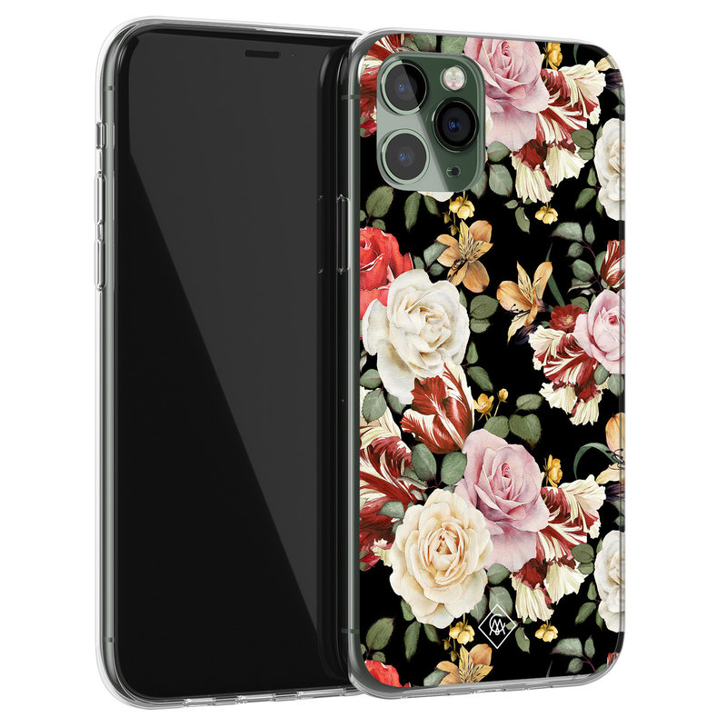 Casimoda iPhone 11 Pro siliconen hoesje - Flowerpower
