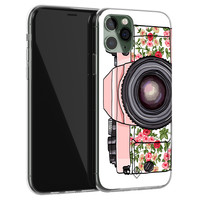 Casimoda iPhone 11 Pro siliconen telefoonhoesje - Hippie camera