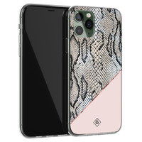 Casimoda iPhone 11 Pro siliconen hoesje - Snake print