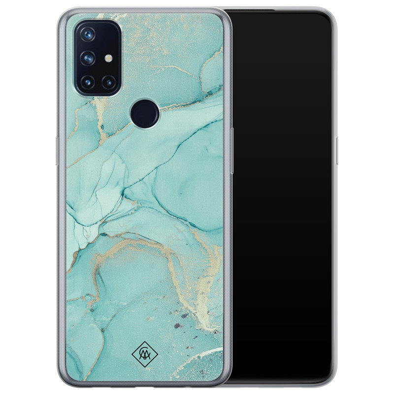 Casimoda OnePlus Nord N10 5G siliconen hoesje - Touch of mint