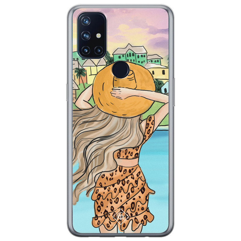 Casimoda OnePlus Nord N10 5G siliconen hoesje - Sunset girl