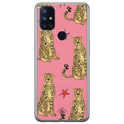 Casimoda OnePlus Nord N10 5G siliconen hoesje - The pink leopard