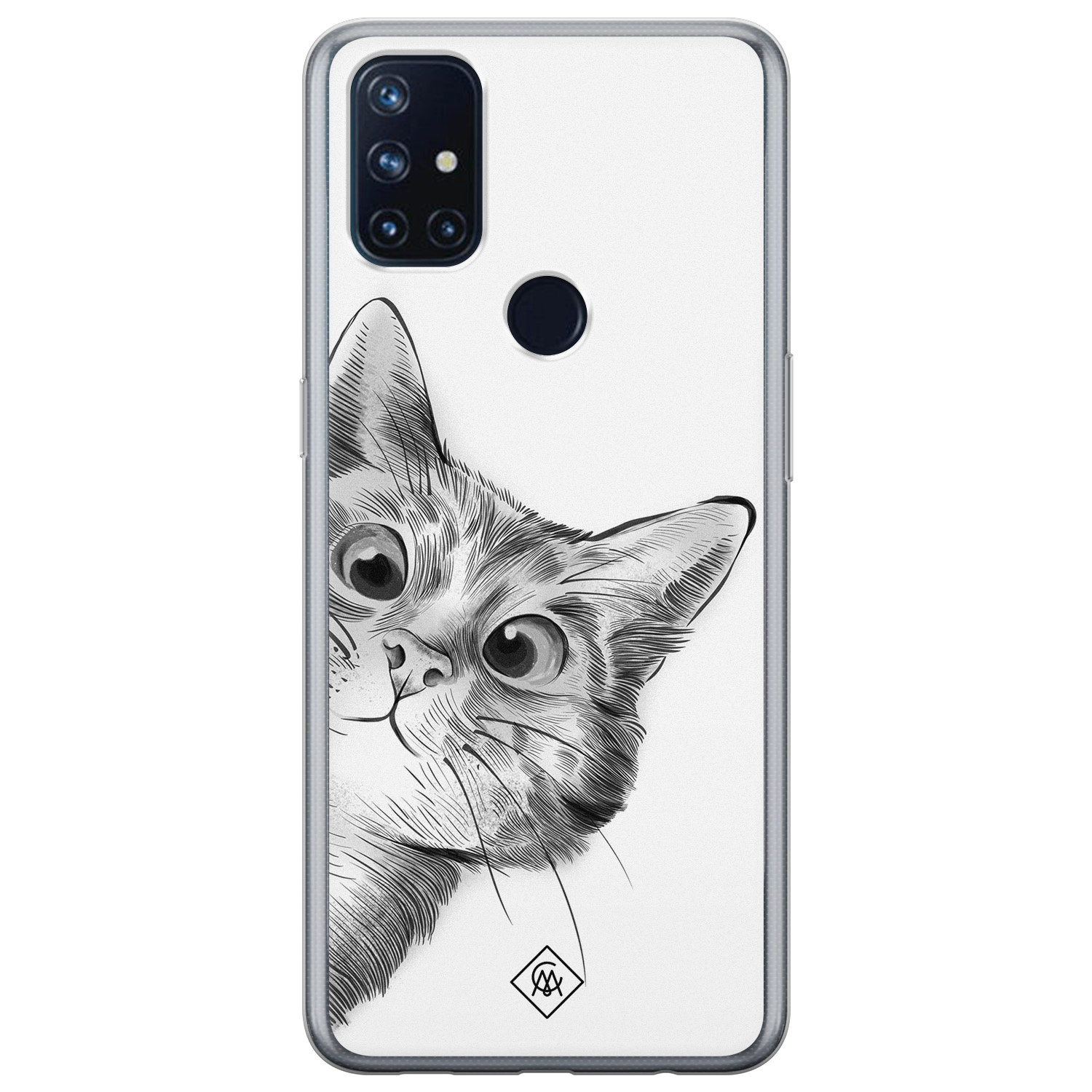 OnePlus Nord N10 5G siliconen hoesje - Peekaboo