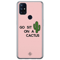 Casimoda OnePlus Nord N10 5G siliconen hoesje - Go sit on a cactus