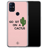 Casimoda OnePlus Nord N10 5G siliconen hoesje - Go sit on a cactus