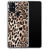 Casimoda OnePlus Nord N10 5G siliconen hoesje - Golden wildcat