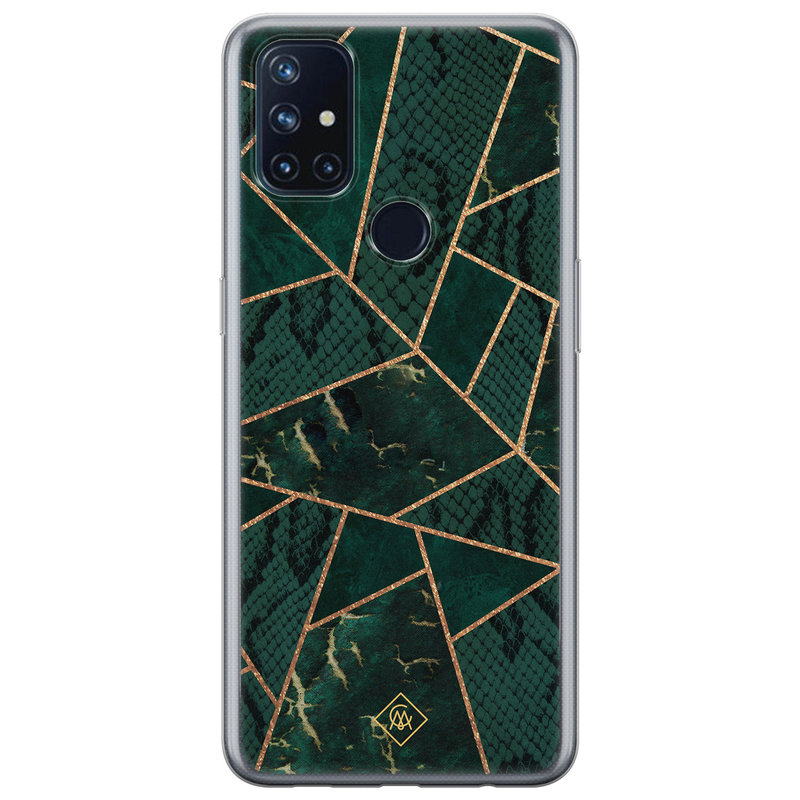 Casimoda OnePlus Nord N10 5G siliconen hoesje - Abstract groen