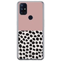 Casimoda OnePlus Nord N10 5G siliconen hoesje - Pink dots