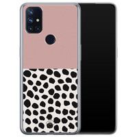 Casimoda OnePlus Nord N10 5G siliconen hoesje - Pink dots