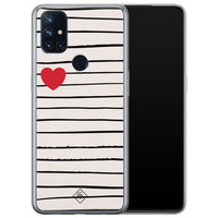 Casimoda OnePlus Nord N10 5G siliconen hoesje - Heart queen