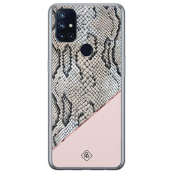 Casimoda OnePlus Nord N10 5G siliconen hoesje - Snake print