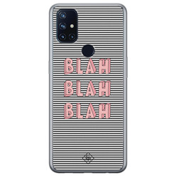 Casimoda OnePlus Nord N10 5G siliconen hoesje - Blah blah blah