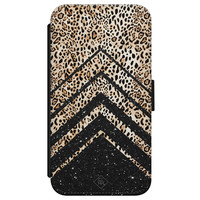 Casimoda iPhone X/XS flipcase - Luipaard chevron