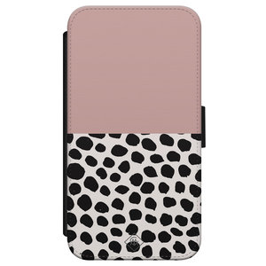 Casimoda iPhone X/XS flipcase - Pink dots