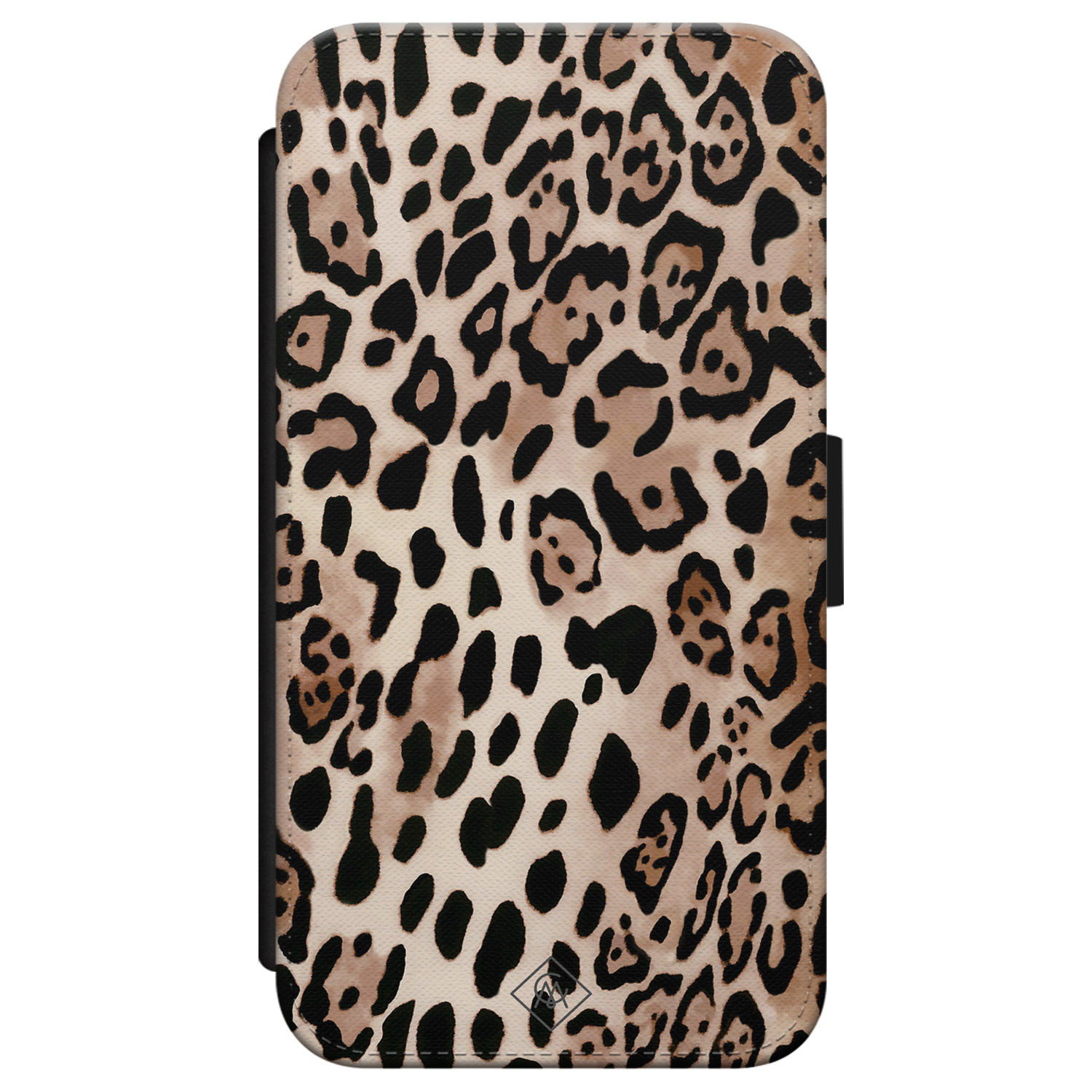 iPhone X XS flipcase Luipaard print