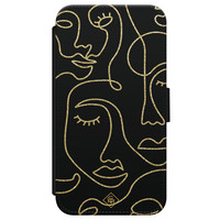 Casimoda iPhone X/XS flipcase - Abstract faces