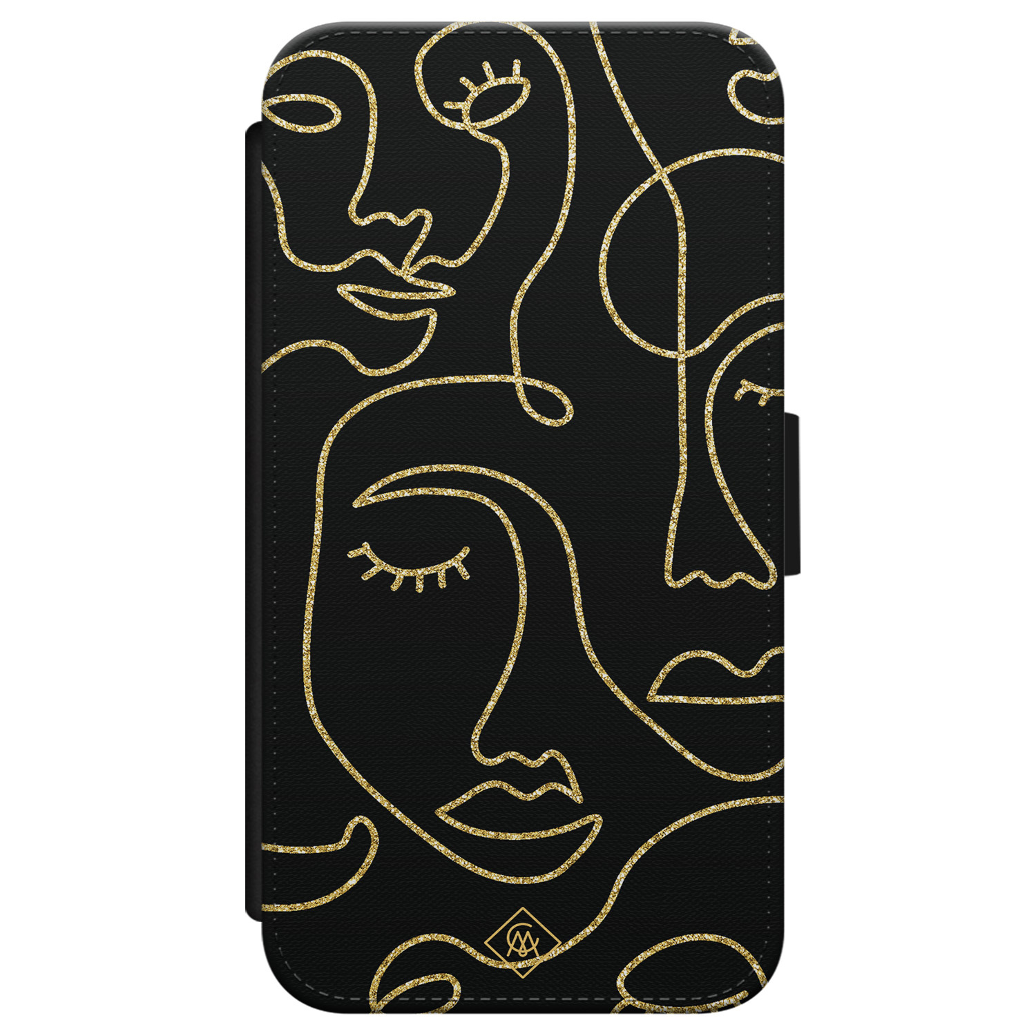 iPhone X XS flipcase Abstract faces