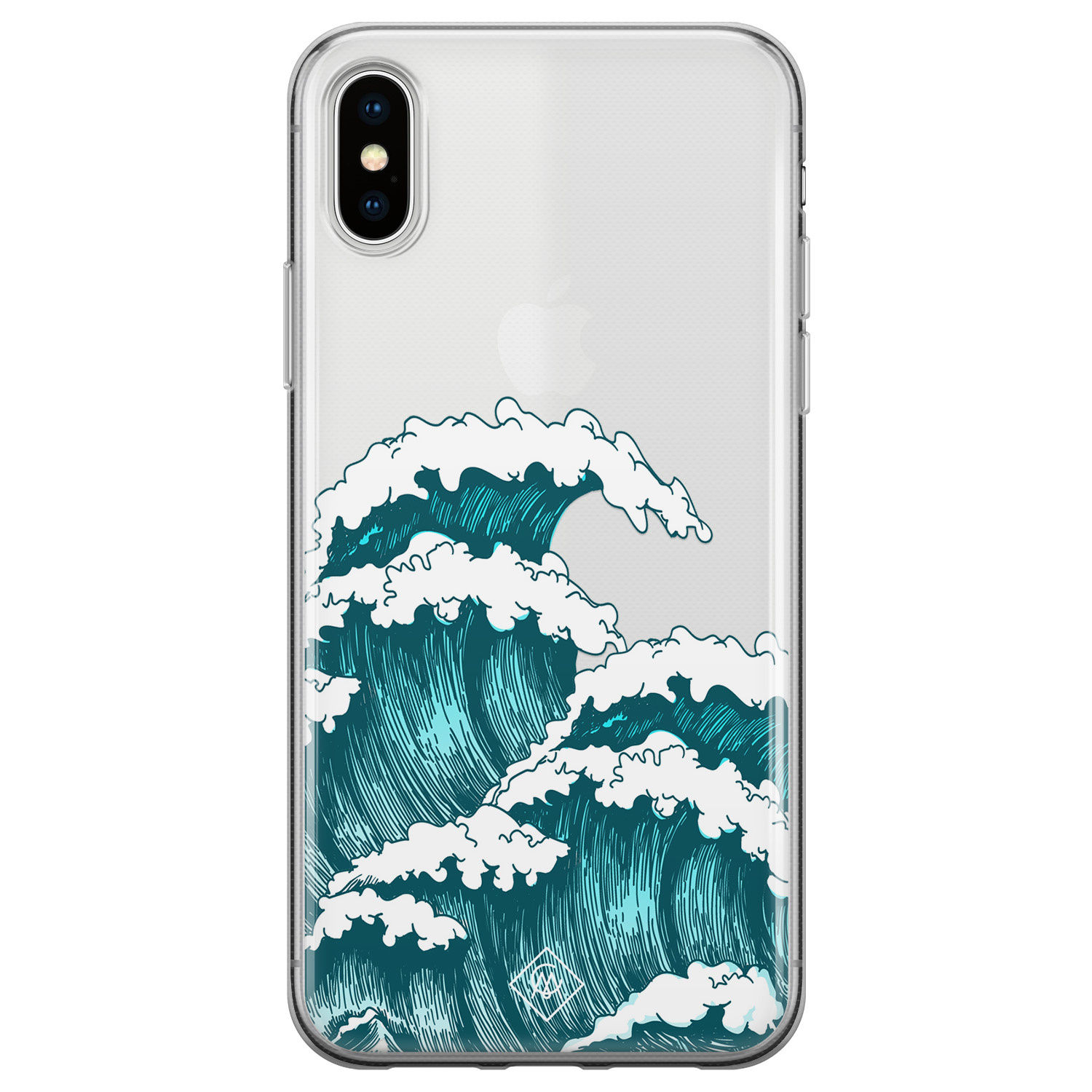 iPhone X XS transparant hoesje Wave
