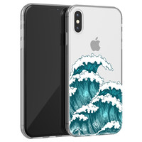 Casimoda iPhone X/XS transparant hoesje - Wave