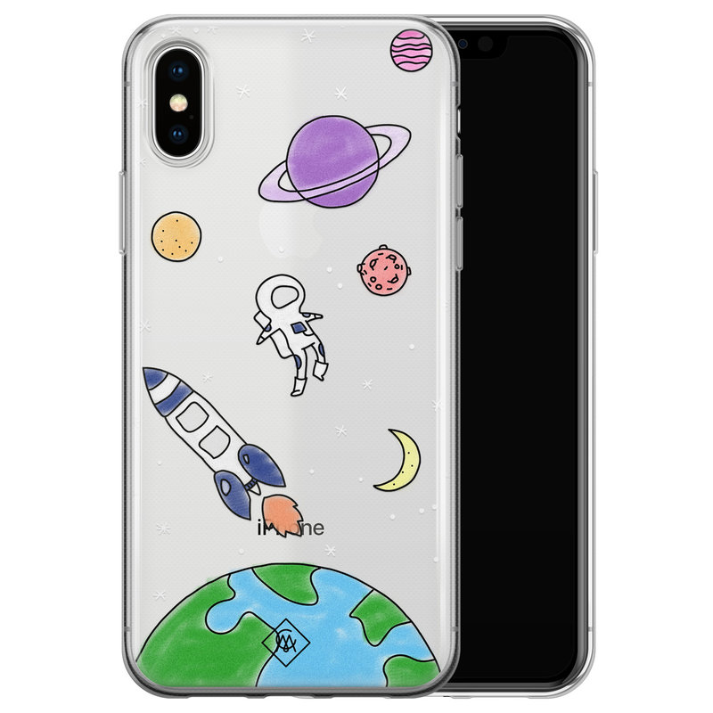 Casimoda iPhone X/XS transparant hoesje - Universum