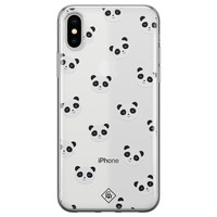 Casimoda iPhone X/XS transparant hoesje - Panda