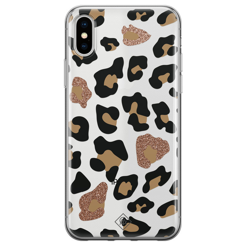 Casimoda iPhone X/XS transparant hoesje - Luipaard