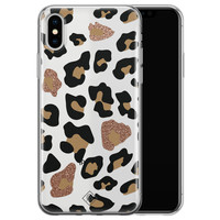 Casimoda iPhone X/XS transparant hoesje - Luipaard