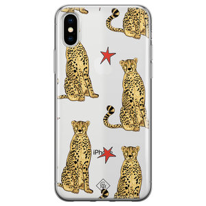 Casimoda iPhone X/XS transparant hoesje - Stay wild