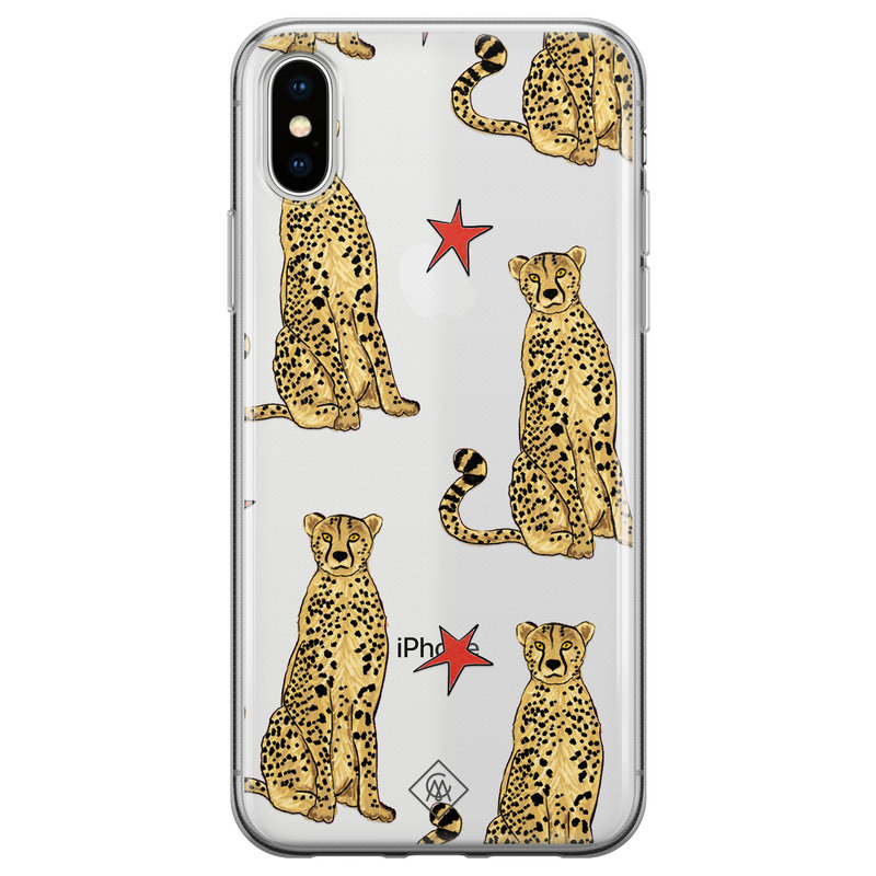 Casimoda iPhone X/XS transparant hoesje - Stay wild