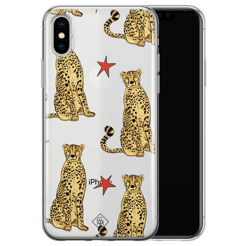 Casimoda iPhone X/XS transparant hoesje - Stay wild