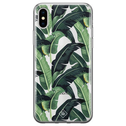 Casimoda iPhone X/XS transparant hoesje - Jungle