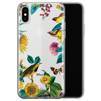 Casimoda iPhone X/XS transparant hoesje - Sunflowers