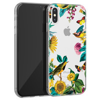 Casimoda iPhone X/XS transparant hoesje - Sunflowers