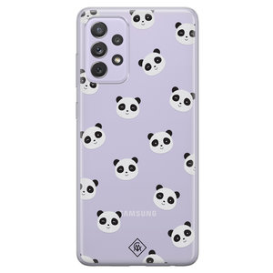 Casimoda Samsung Galaxy A52 transparant hoesje - Panda