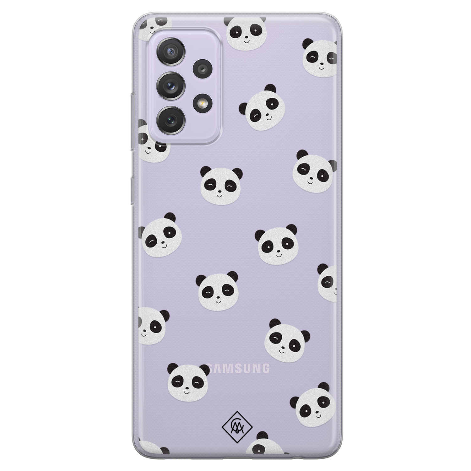 Samsung Galaxy A52 transparant hoesje Panda