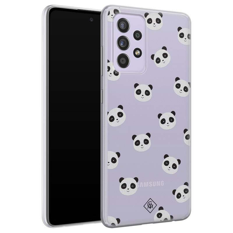 Casimoda Samsung Galaxy A52 transparant hoesje - Panda