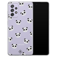 Casimoda Samsung Galaxy A72 transparant hoesje - Panda